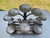 Metal 1980s Vintage Wrought Iron Candelabra Fireplace Mantel Candle Holders - A Pair For Sale - Image 7 of 9