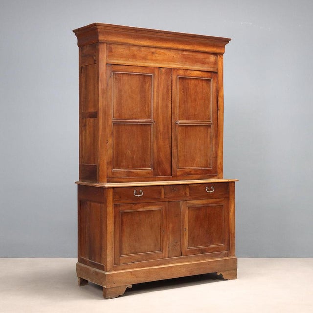Double Body Cabinet in Walnut For Sale - Image 13 of 13