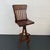 Brown 1920s Oak Craftsman Swivel Architect's Drafting Stool For Sale - Image 8 of 12