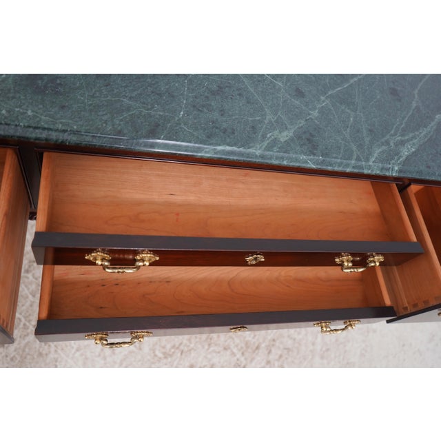 Stickley Stickley 4 Drawer Marble Top Server Console For Sale - Image 4 of 18