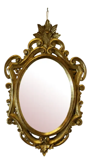 French Gilt Wall Mirror, 1920s