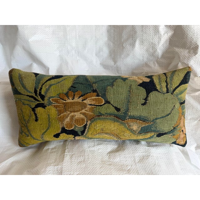 This museum-quality Brussels tapestry pillow preserves a genuine fragment from the late 16th century, offering collectors...