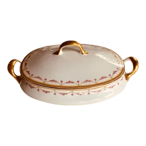 Exquisite Bernardaud Limoges "Melrose" Covered Tureen - French Porcelain Masterpiece C. 1925
