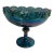 1960s Indiana Garland Teardrop Carnival Glass Iridescent Large Pedestal Compote For Sale