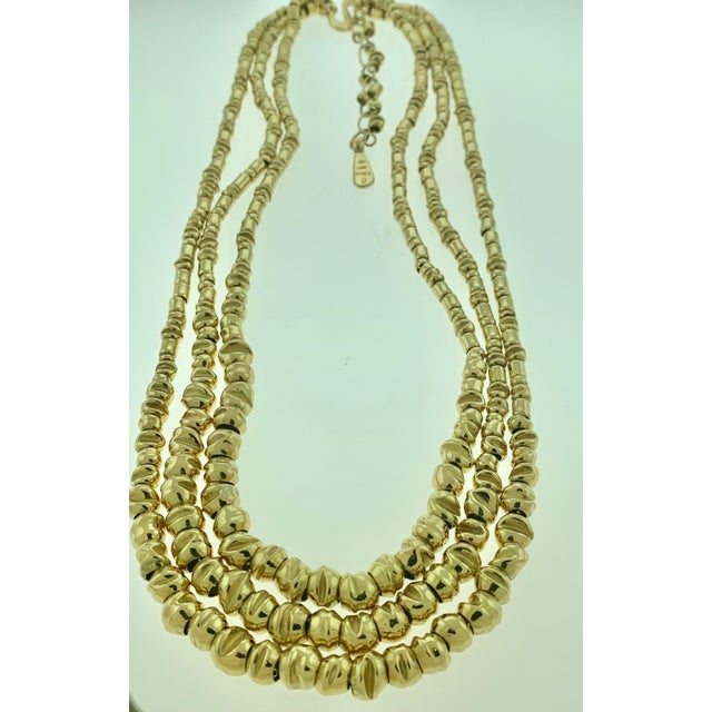 132 Gm 18 Karat Yellow Gold Designer Orlando-Orlandini Necklace For Sale - Image 4 of 18