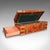 This is an antique campaign writing slope. An English, mahogany and brass correspondence box with leather skiver and book...
