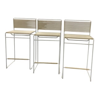 Vintage Spaghetti Barstools by Giandomenico Belotti - Set of 3 For Sale