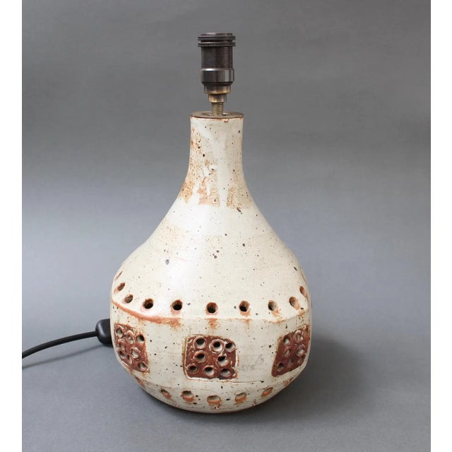 Georges Pelletier Vintage Ceramic Table Lamp in the Style of Georges Pelletier, Circa 1970s For Sale - Image 4 of 12