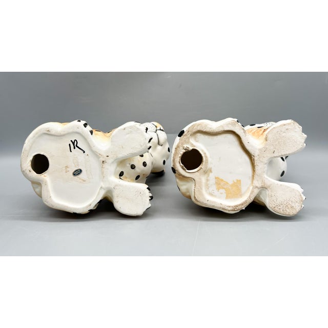 Ceramic Vintage Shafford Japan Ceramic Leopard Cub Figurines — Hand-Painted Pair — Hollywood Regency / Whimsical For Sale - Image 7 of 10