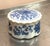 Asian Blue & White Ceramic Scallop-Edge Round Box For Sale - Image 3 of 4