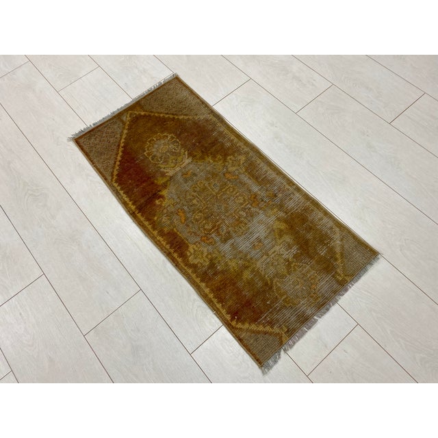 Handmade wool carpet in Turkish Anatolia , Vintage Oushak Rug,Turkish Vintage Anatolian Rug, Handmade wool Rug . One Of...