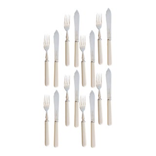 Mappin & Webb Midcentury Fish Cutlery Service for 8 For Sale