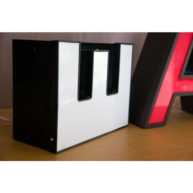 Mid-Century Illuminated Letter Signs, 1970s, Set of 3 For Sale - Image 4 of 6