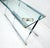 Chrome X Base Glass Top 67" Long Console Sofa Table Mid Century Modern c1970s For Sale - Image 10 of 13
