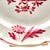 Longchamp France Porcelain Lunch Plate, Le Vigneron Winemaker Red For Sale - Image 9 of 10