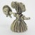 Vintage Italian Handmade Genuine Silver Rare Mouse Character Dollhouse For Sale - Image 4 of 9