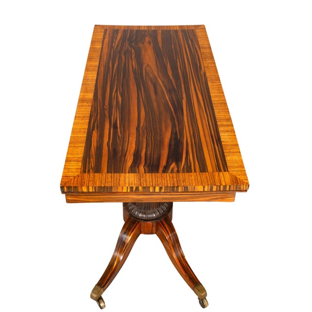 Wood Fine Regency Calamander and Rosewood Games Table For Sale - Image 7 of 12