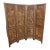 1960s Philippine Hand-Carved Teak Room Divider / Folding Screen For Sale
