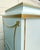 Wood Pair of Antique Neoclassical Pedestal Cabinets in Robin’s Egg Blue With Gilt Trim, Refinished For Sale - Image 7 of 17