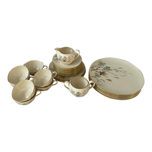 1940s Westwind by Lenox Ceramic Tableware Set - 27 Pieces