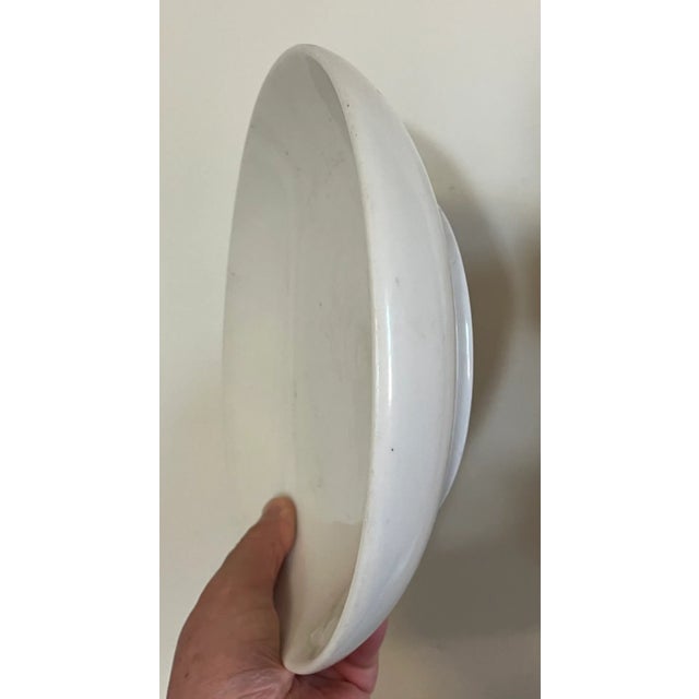 19th Century Antique 19th Century Chinese Monochrome White Blanc De Chine Porcelain Low Bowl For Sale - Image 5 of 18