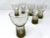 1960s Holmegaard Copenhagen Lutken Smoke Cocktail Pitcher and Aperitif Glasses- 7 Pieces For Sale - Image 9 of 10