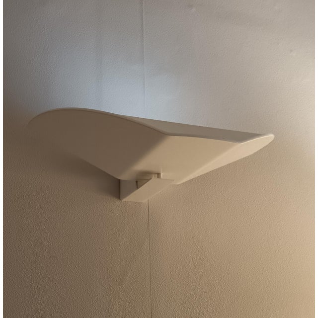 White Space Age Wall Lights, 1980, Set of 2 For Sale - Image 8 of 11