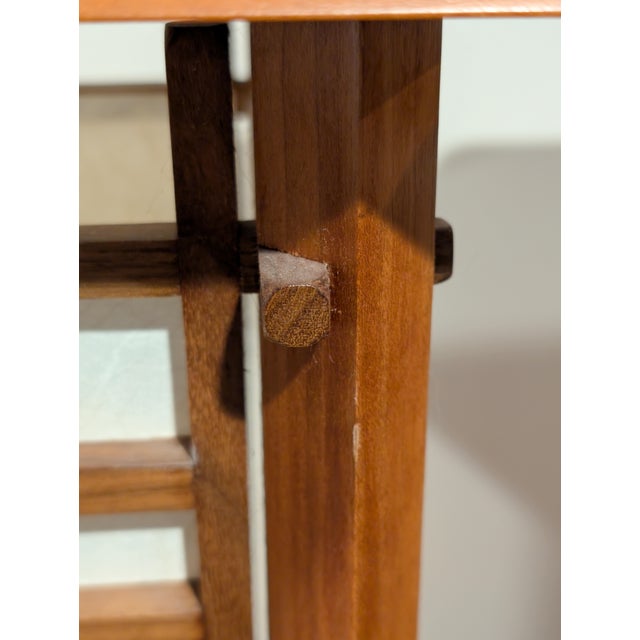 Vintage Japanese Shoji Screen Table Desk Lamp - a Pair For Sale - Image 9 of 12