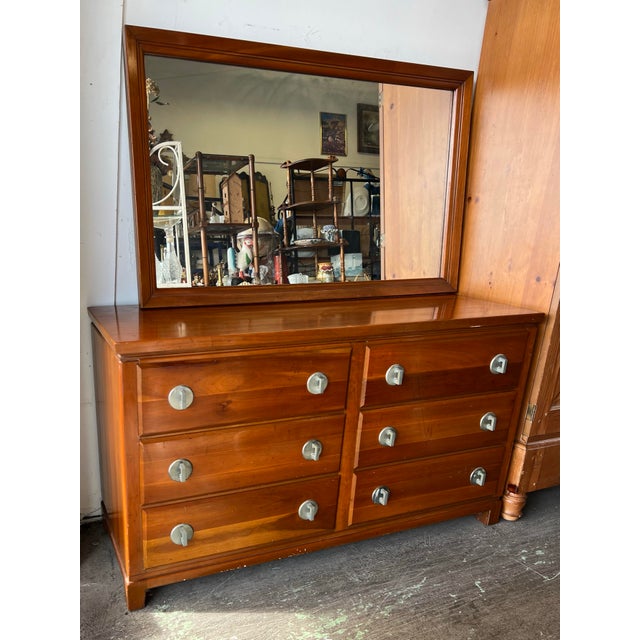 Traditional Brutalism | Mid-century Dresser with Unique Hardware. Dresser by Crawford Furniture of Jamestown New York ,...