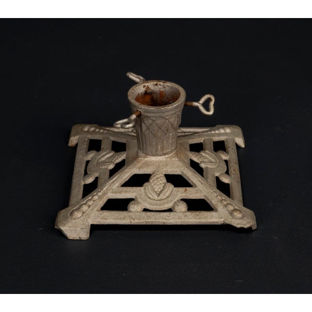 1920s Art Nouveau Cast Iron Christmas Tree Stand, 1920s For Sale - Image 5 of 16
