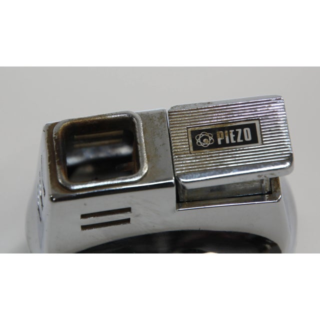 Vintage Postmodern Chrome Table Lighter Kogen Japan, 1970s For Sale - Image 11 of 13