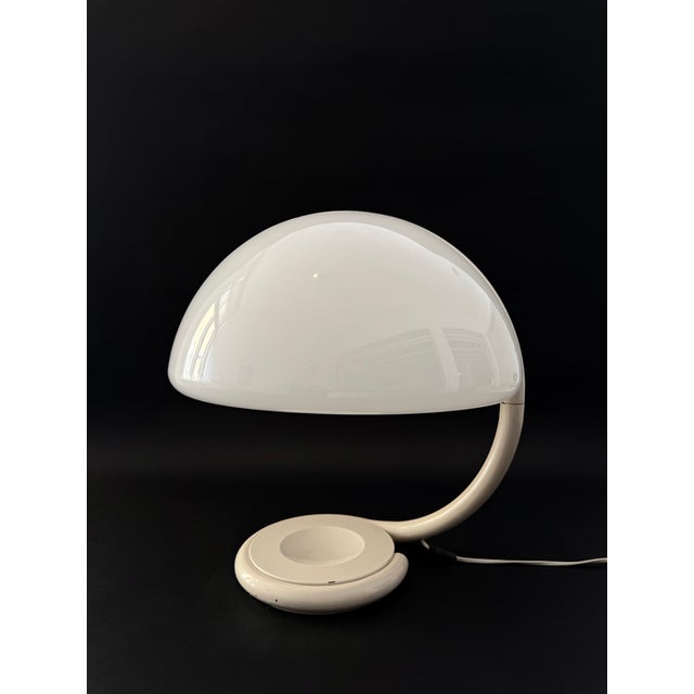 White Serpente Lamp by Elio Martinelli for Martinelli Luce, 1960s For Sale - Image 8 of 15