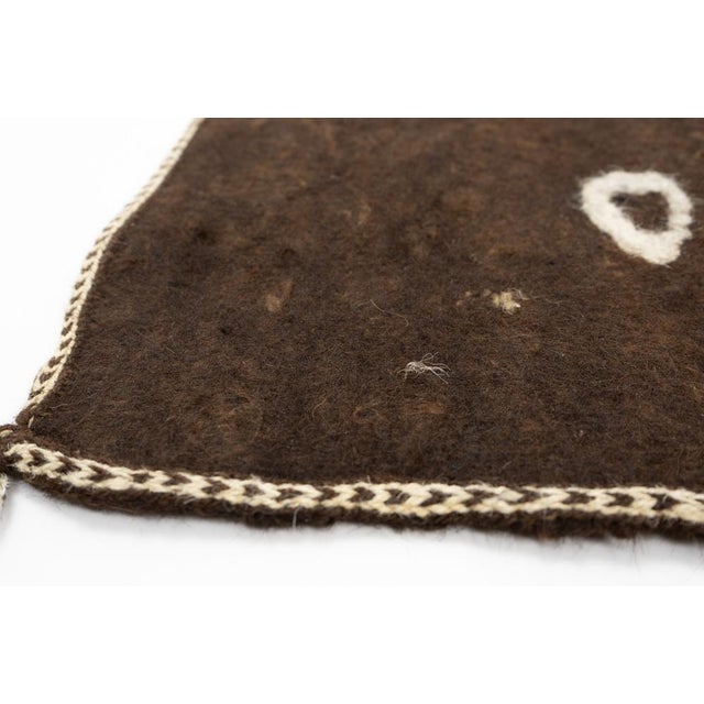 19th Century Woolen Namad Felt Rug, Afghanistan, 1890s For Sale - Image 6 of 14