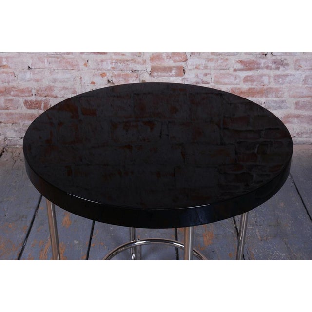 1920s Czech Bauhaus Round Table in Chrome attributed to Slezák Factories, 1920s For Sale - Image 5 of 11