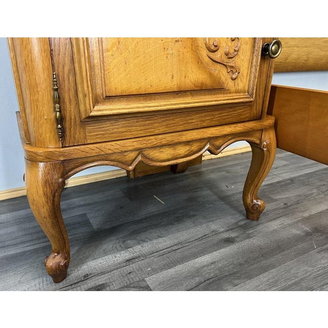 Vintage French Louis XVI Double Bed Frame with Bedside Tables For Sale - Image 10 of 15