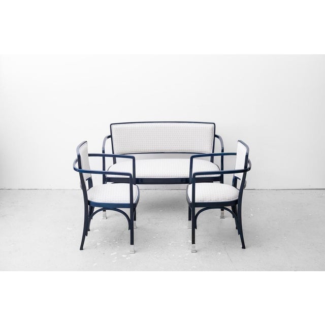 Art Nouveau Seating Group by Koloman Moser for Jacob & Josef Kohn, Vienna, Austria, 1902, Set of 3 For Sale - Image 12 of 18