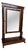 Antique 19th Century Empire Mahogany Mirror with Gilt Decoration, 1870 For Sale