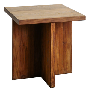 Early Mid-Century Modern Swedish Squared Wooden Lovö Table in Pine by Axel Einar Hjorth for Nordiska Kompaniet, 1930s