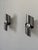 Vintage Brushed Metal Wall Lights, France, 1970, Set of 2 For Sale - Image 3 of 8