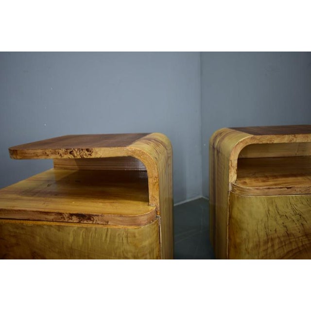 Art Deco Bedside Tables, Czechoslovakia, 1937, Set of 2 For Sale - Image 6 of 18