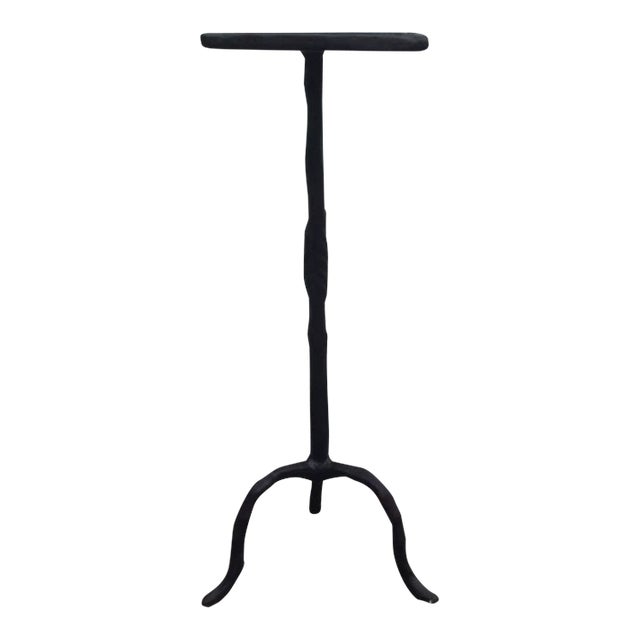 Square-Topped Iron Drinks Table, "Maddy" by Made Goods For Sale