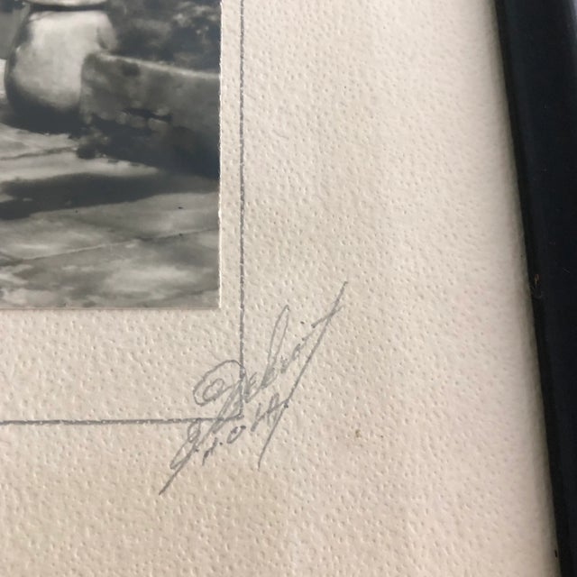 Realism Mid 20th Century Eugene Delcroix Gelatin Silver Print Photograph “Old Brulatour Courtyard” For Sale - Image 3 of 7