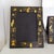 Pair of Vintage Hand Painted Black Lacquered Chinoisere Picture Frames For Sale - Image 4 of 13