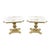 Vintage French Provincial Style Marble Top Wood Urn Base Side Tables - a Pair For Sale