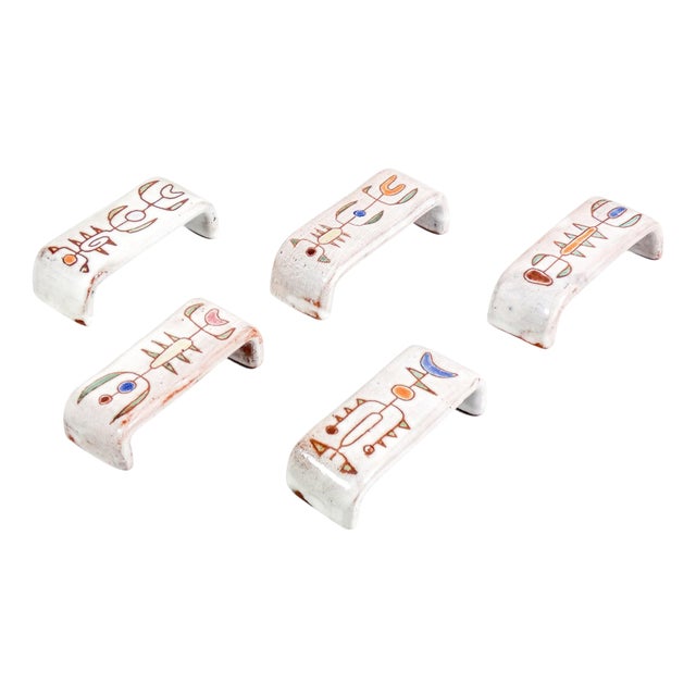 Handles by Jean Rivier, Set of 5 For Sale