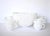 Mid-Century Modern Mid-Century Geometric White Milk Glass Punch Bowl & Cups Set- 13 Pieces For Sale - Image 3 of 9