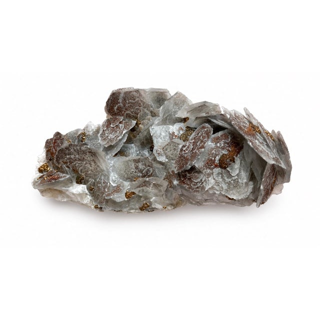 Biophilic Mineral Cluster — All Natural. Calcite Plates With Iron Inclusions For Sale - Image 10 of 10