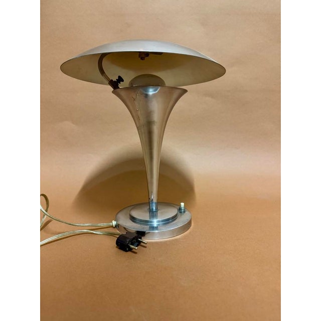 Bauhaus Modernist Table Lamp, France, 1930s-1940s For Sale - Image 3 of 8