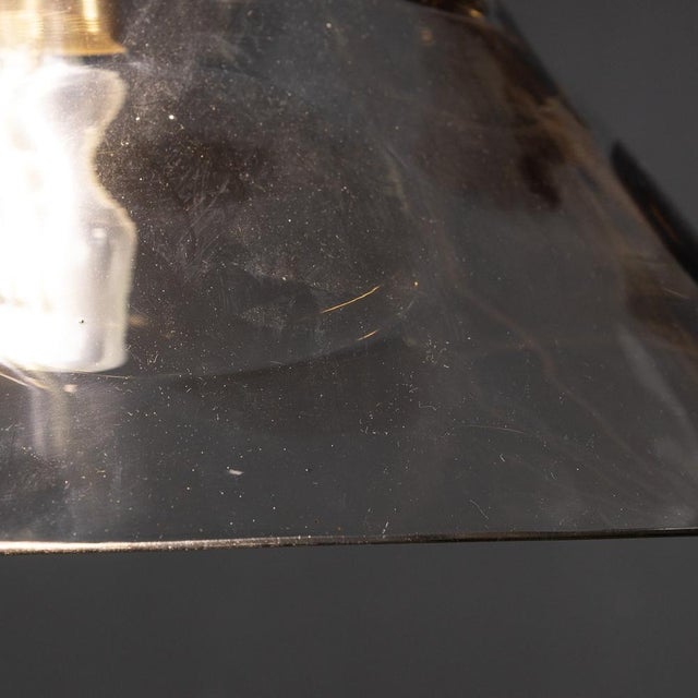 Gold 20th Century Italian Murano Glass Polka Dot Pendant Light, 1970s For Sale - Image 8 of 10