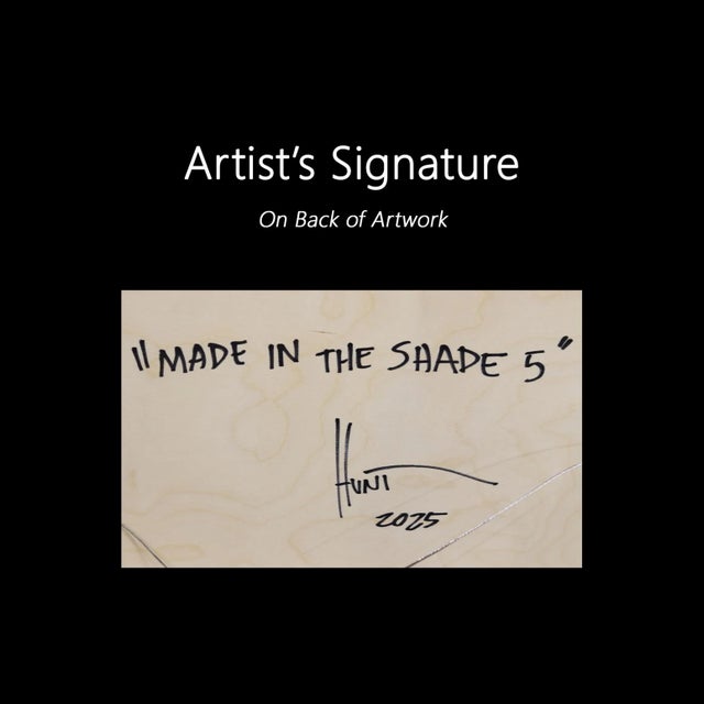 Made in the Shade 5 - Modern Resin Minimalist Multicolor Geometric Abstract Original Artwork by Ricky Hunt For Sale - Image 9 of 9